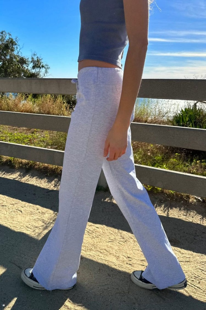 Pantalon Brandy Melville Hillary Yoga Grise Clair | VIO-81224057